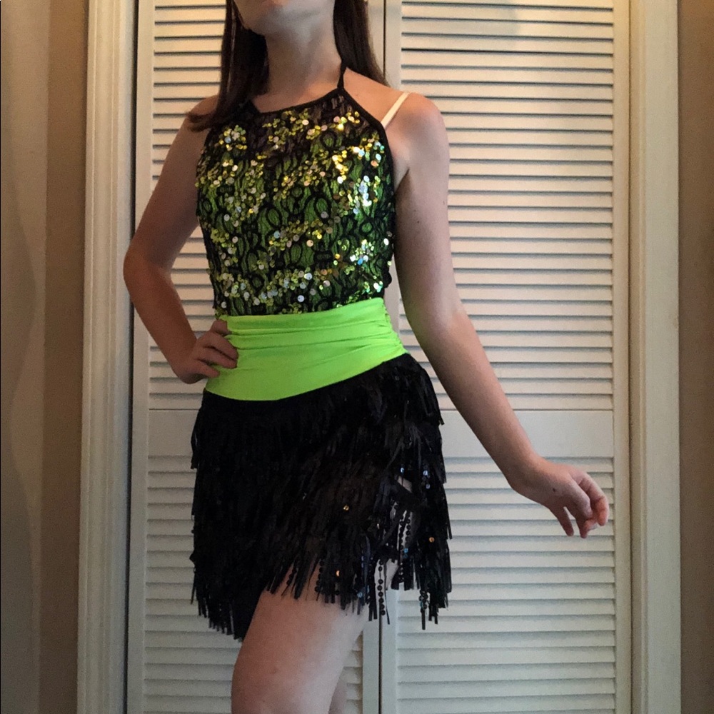 Green Dance Costume Gem